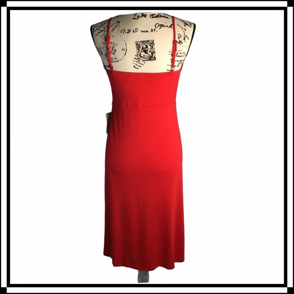 Velvet Torch | Red Spaghetti Strap Slip Dress | M - Picture 8 of 8